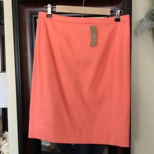 J. Crew Petite Peach Pencil Skirt
